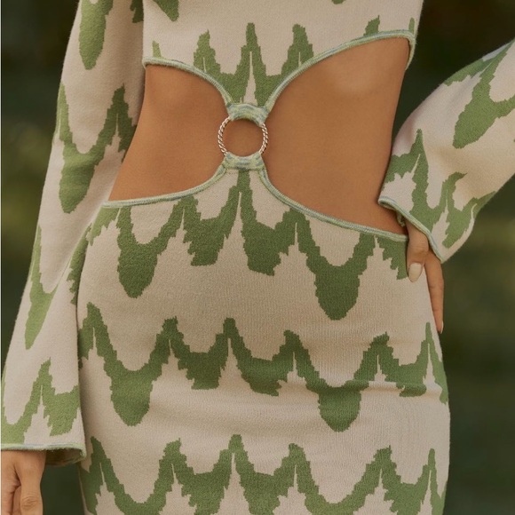 Celandine Brand Cutout Sweater Mini Dress Size M NWT - Picture 2 of 9